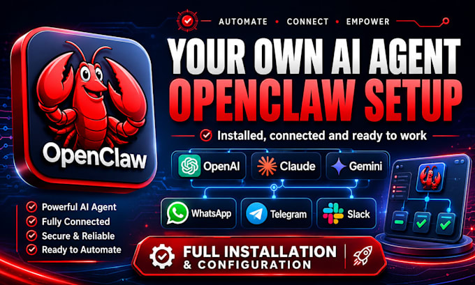 create a full active openclaw agent professionally