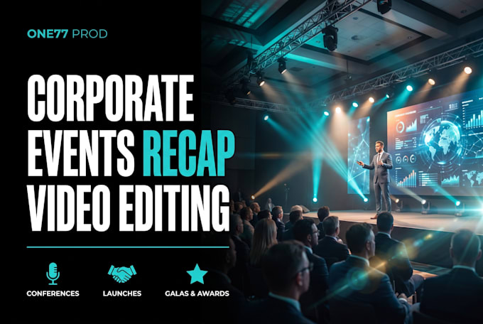 edit a professional corporate event recap and highlight video