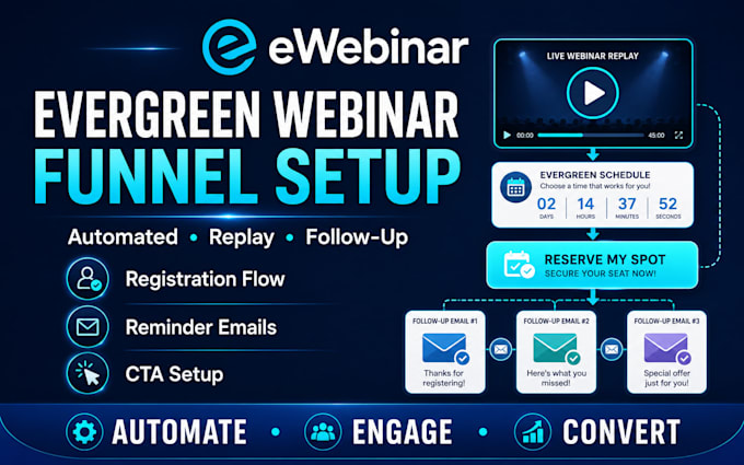 setup ewebinar automated evergreen ewebinar funnel ewebinar automated