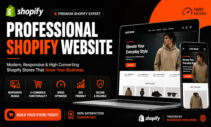 build a shopify store or shopify website
