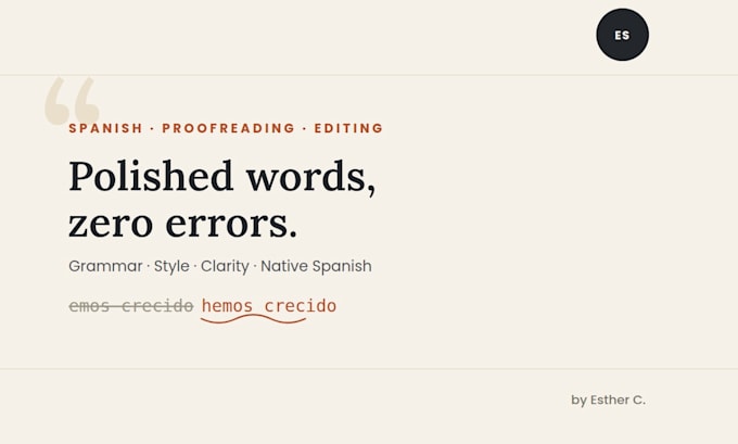 manually proofread and edit your spanish texts