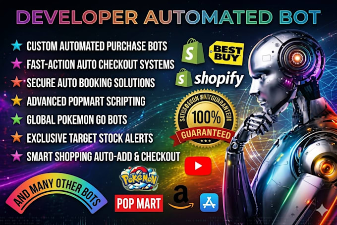 build auto purchase bot, auto checkout bot, auto buying bot, lazada bot, amazon