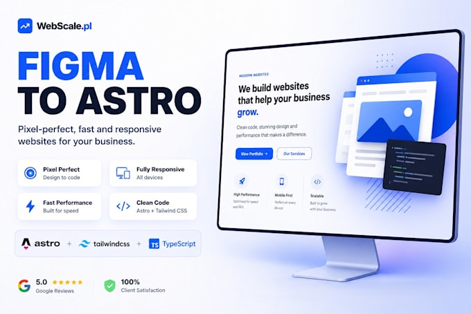 convert your figma design to astro and tailwind CSS