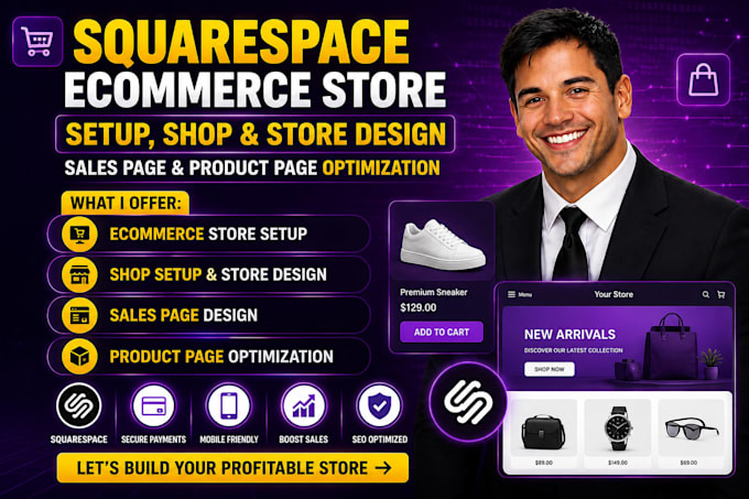 squarespace ecommerce store setup shop setup store design sales product page