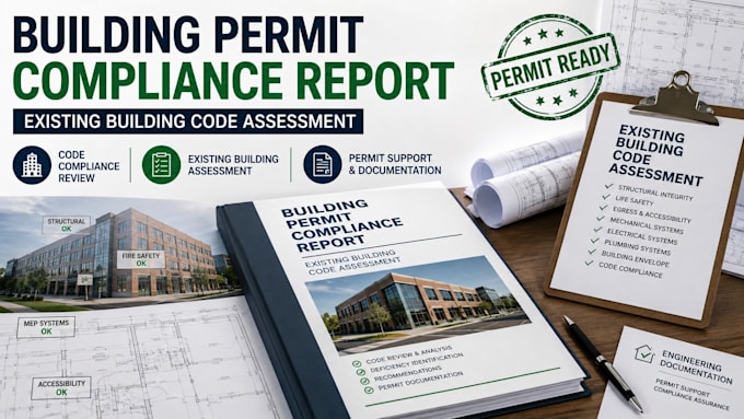building permit compliance report, existing building code assessment