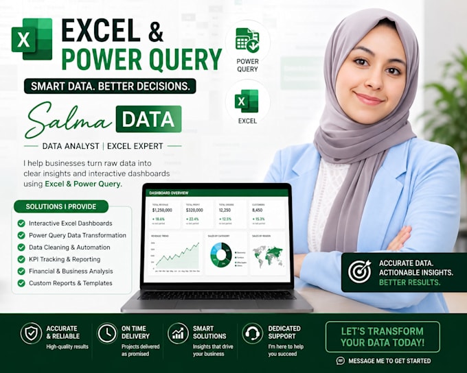 create an automated excel dashboard with power query and KPI reports