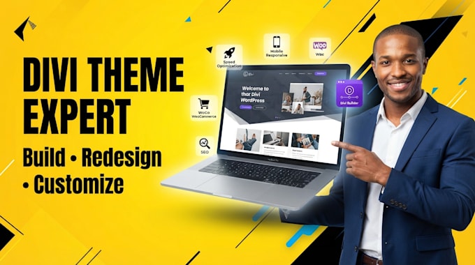 build or redesign wordpress divi website with divi theme