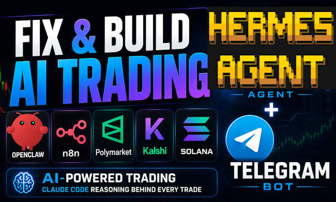 fix setup openclaw hermes agent telegram claude trading bot polymarket kalshi