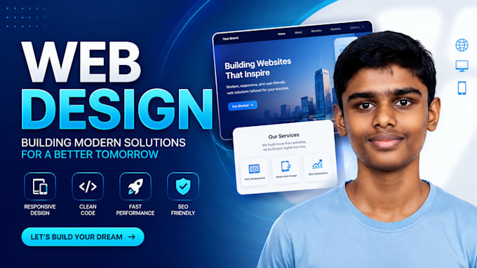 design a modern landing page