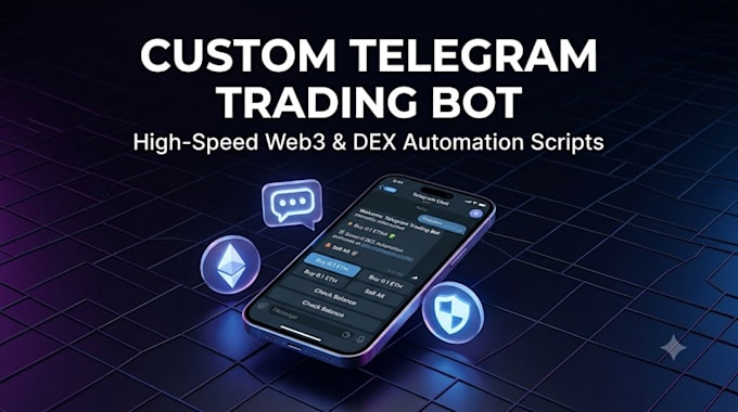 develop a custom telegram trading bot and web3 wallet execution script