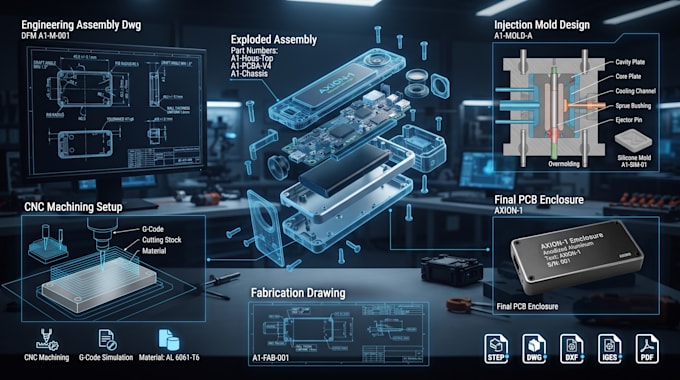 do product design, solidworks, mechanical design, 3d cad modeling and dfm