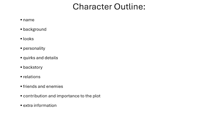 develop and enhance your character design and backstories