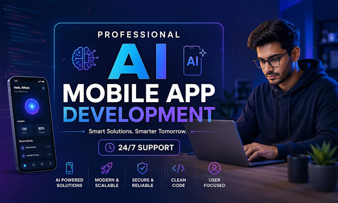 build ai mobile app,ai chatbot,ios and android app as a mobile app developer