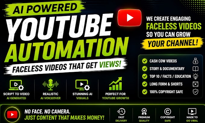 create ai youtube automation faceless video from scripts to video