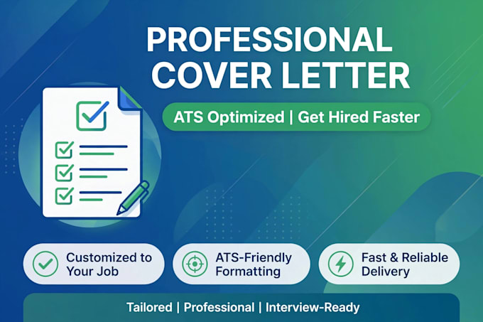 write professional cover letter for job application
