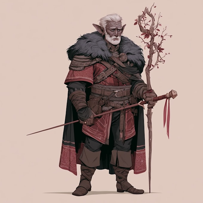 draw dnd character design