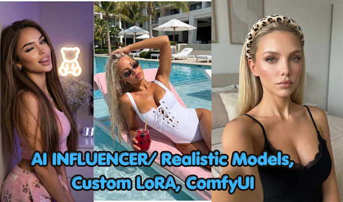 create custom ai influencer lora training flux sdxl comfyui workflow