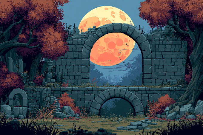 paint a gorgeous pixel art portrait for you