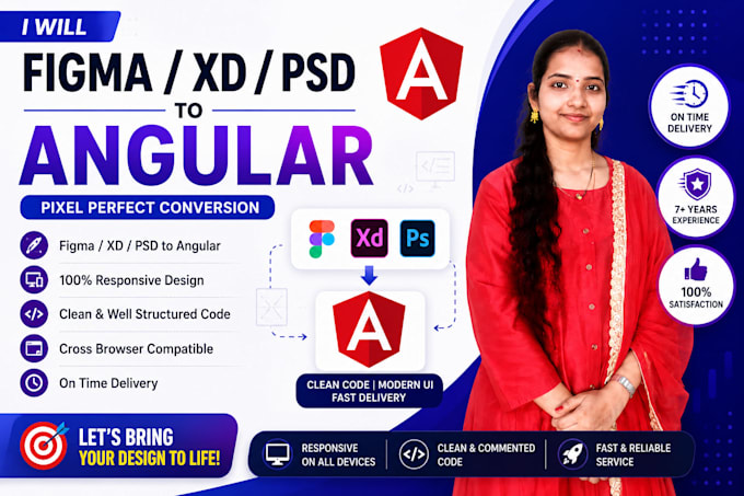 convert figma, xd, or PSD to angular