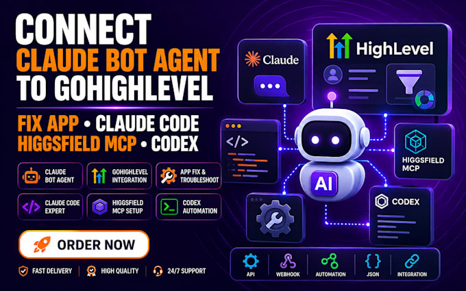 connect claude bot agent to gohighlevel fix app claude code higgsfield mcp codex