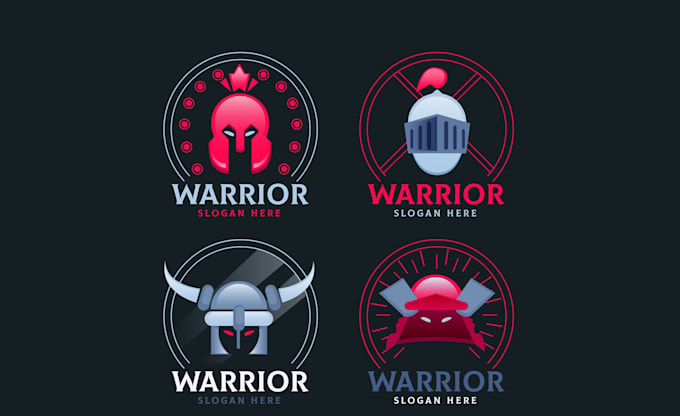 make an stunning guardian warrior logo