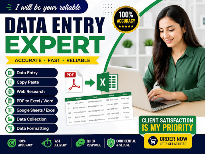 do accurate data entry