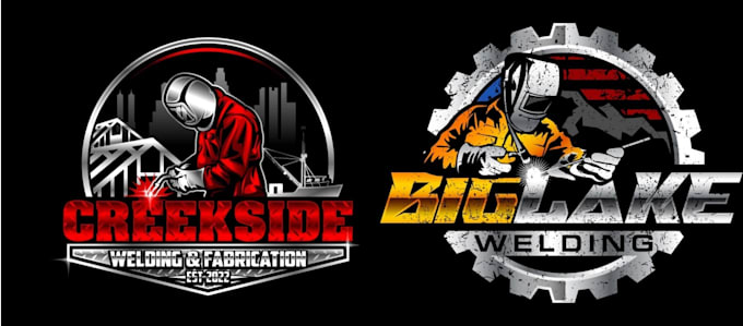 design a professional modern welding logo