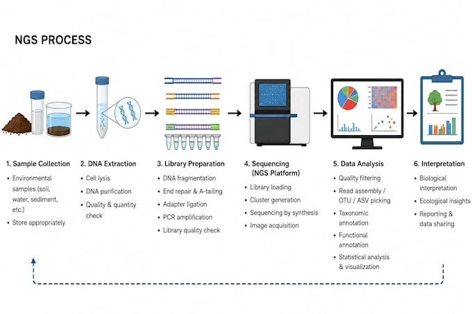 perform 16srna ngs analysis from your raw sequences