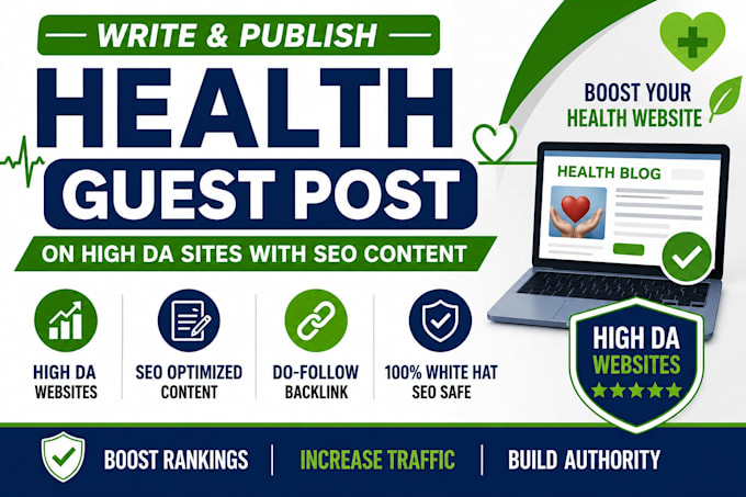 do guest posting for health SEO