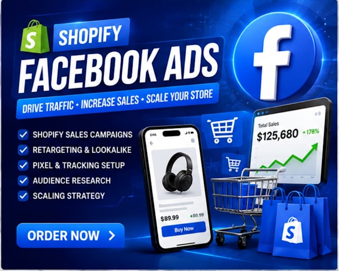 setup shopify facebook ads campaign for ecommerce sales growth