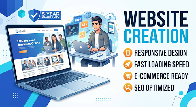design and develop a modern responsive website