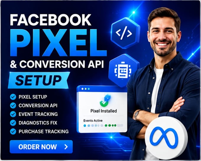 setup facebook pixel conversion API and meta ads tracking