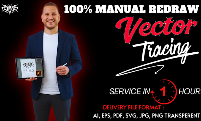 vectorize your logo, vector tracing, redraw, convert image to vector