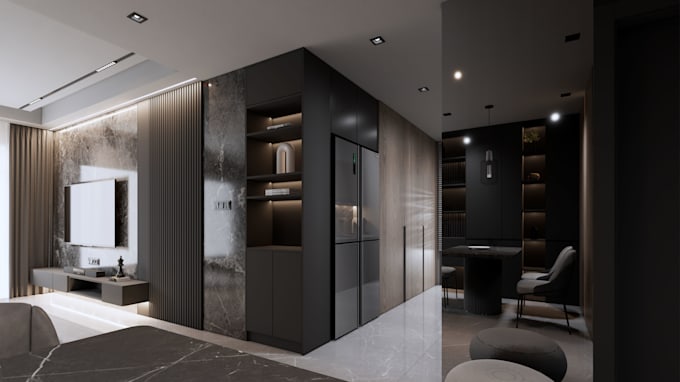 create ultra photorealistic luxury interior renderings