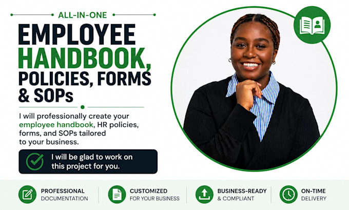 create employee handbook, HR policies, forms, and sops