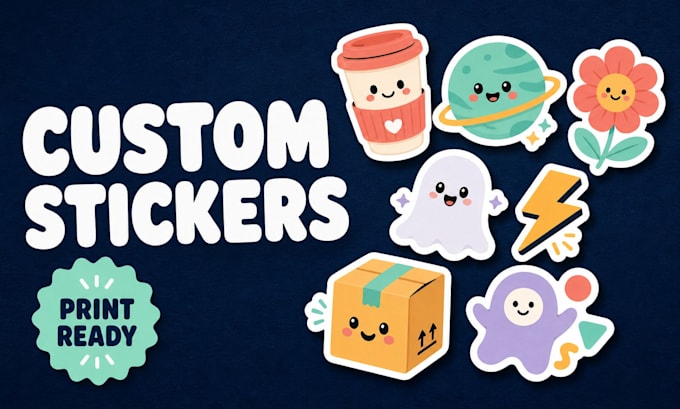 create custom print ready sticker designs and sticker packs
