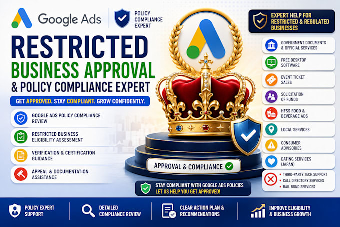 fix google ads restricted business and policy compliance issues