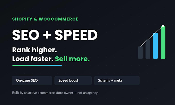 do shopify and woocommerce SEO and speed optimization to boost sales