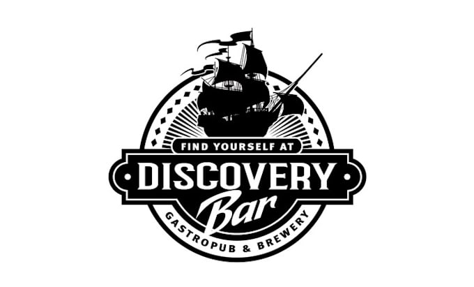 design monogram discovery bar business logo