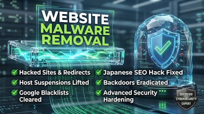 fix hacked website and fix critical error file within 24hour