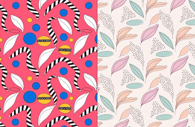 design seamless patterns for fabric and textile