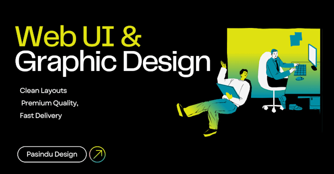 design creative graphics and clean web UI layouts