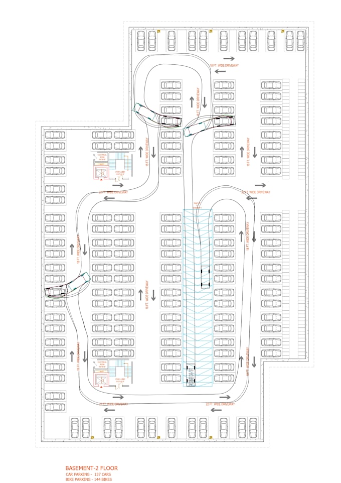 swept path analysis, traffic management plans