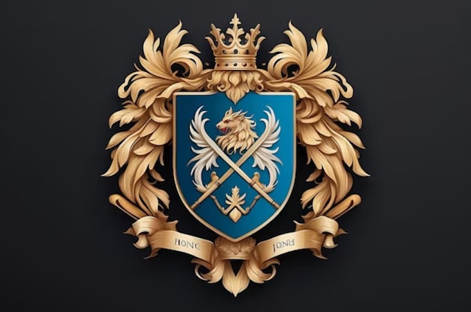 design luxury elegant modern heraldic crest logo