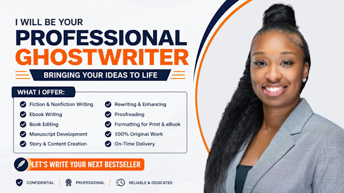 be your ebook ghostwriter or ghost book writer