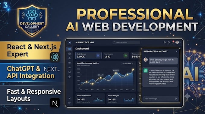 build a professional ai website or web application fast