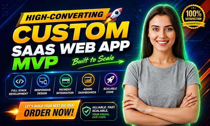 develop a custom saas web application or startup mvp