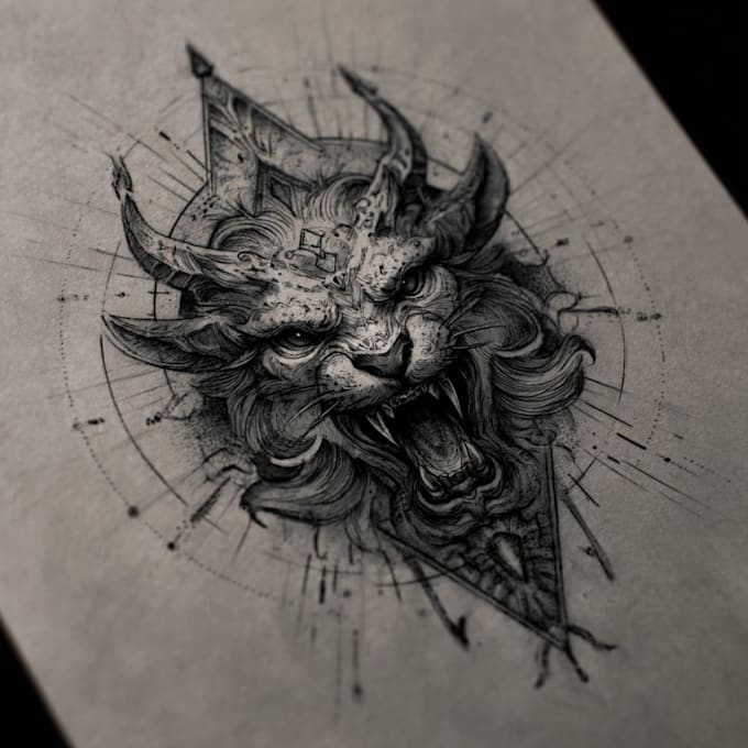 design professional tattoo and custom tattoo