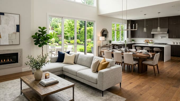 high quality real estate visualization with realistic virtual home staging