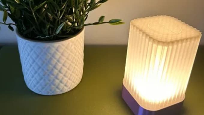 convert 3mf lamp design into manufacturing ready cad with led assembly